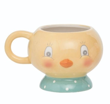 New Johanna Parker Easter Dottie Chick Mug - Measures About 6.00" L x 5.00" W x 4.00" H