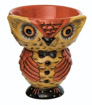 New johanna parker small owl candy bowl buddy 6.00" l x 6.00" w x 7.00" h