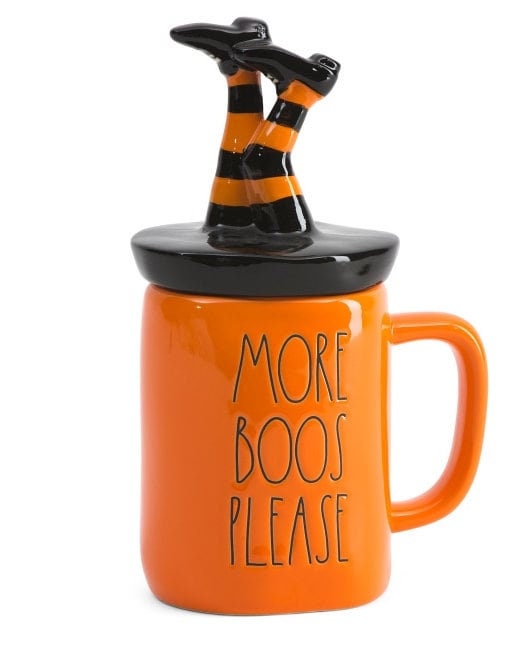 New rae dunn halloween 9" more boo please mug