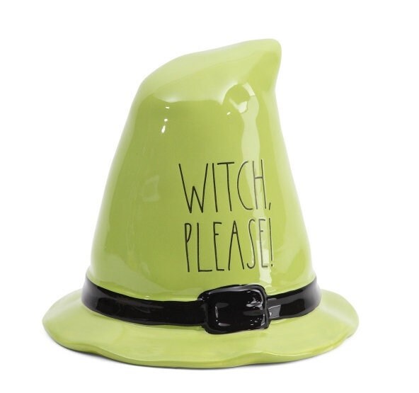 New rae dunn halloween 7" witch please hat