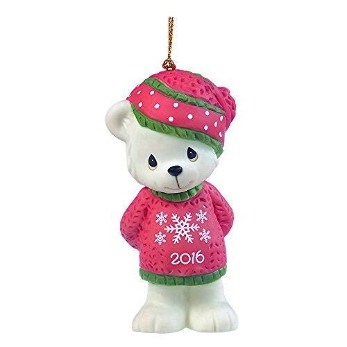 New in box precious moments dated 2016 beary cozy christmas hanging ornament 161007