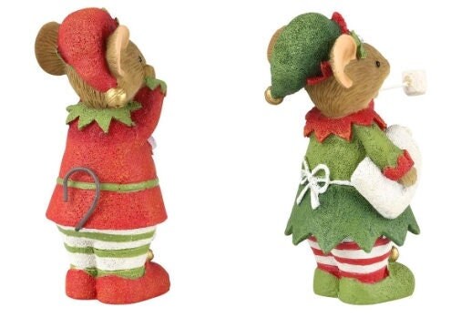 Nib tails with heart elves marshmallow fun set of 2 6010588