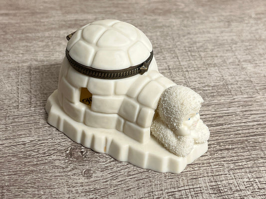 Dept 56 snowbabies home sweet home trinket box