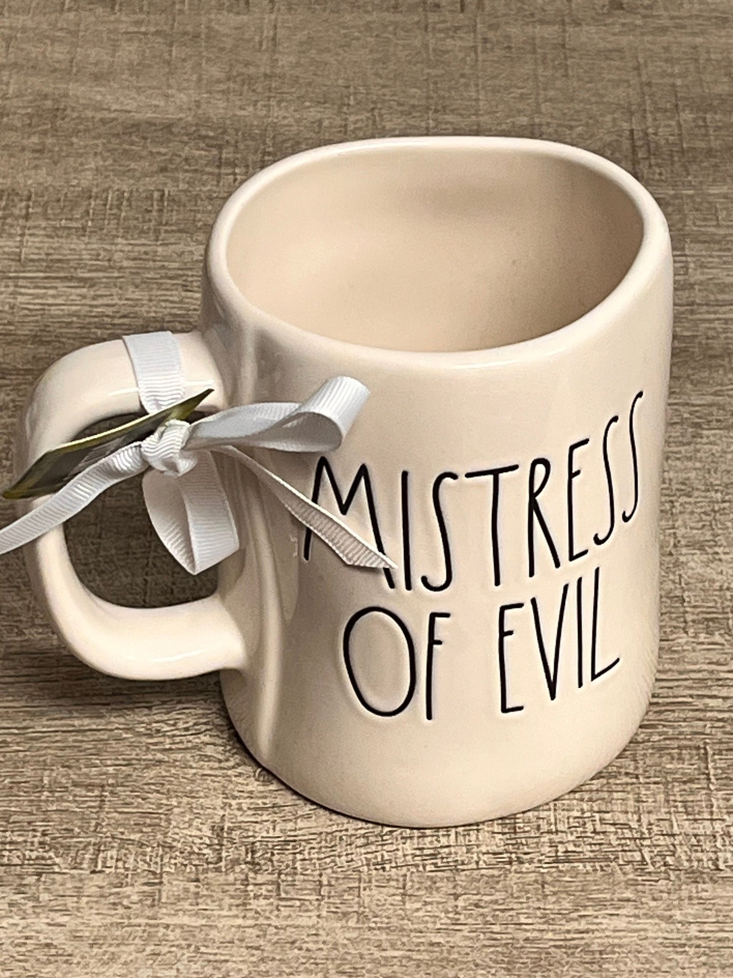 New Rae Dunn Halloween MISTRESS OF EVIL Mug