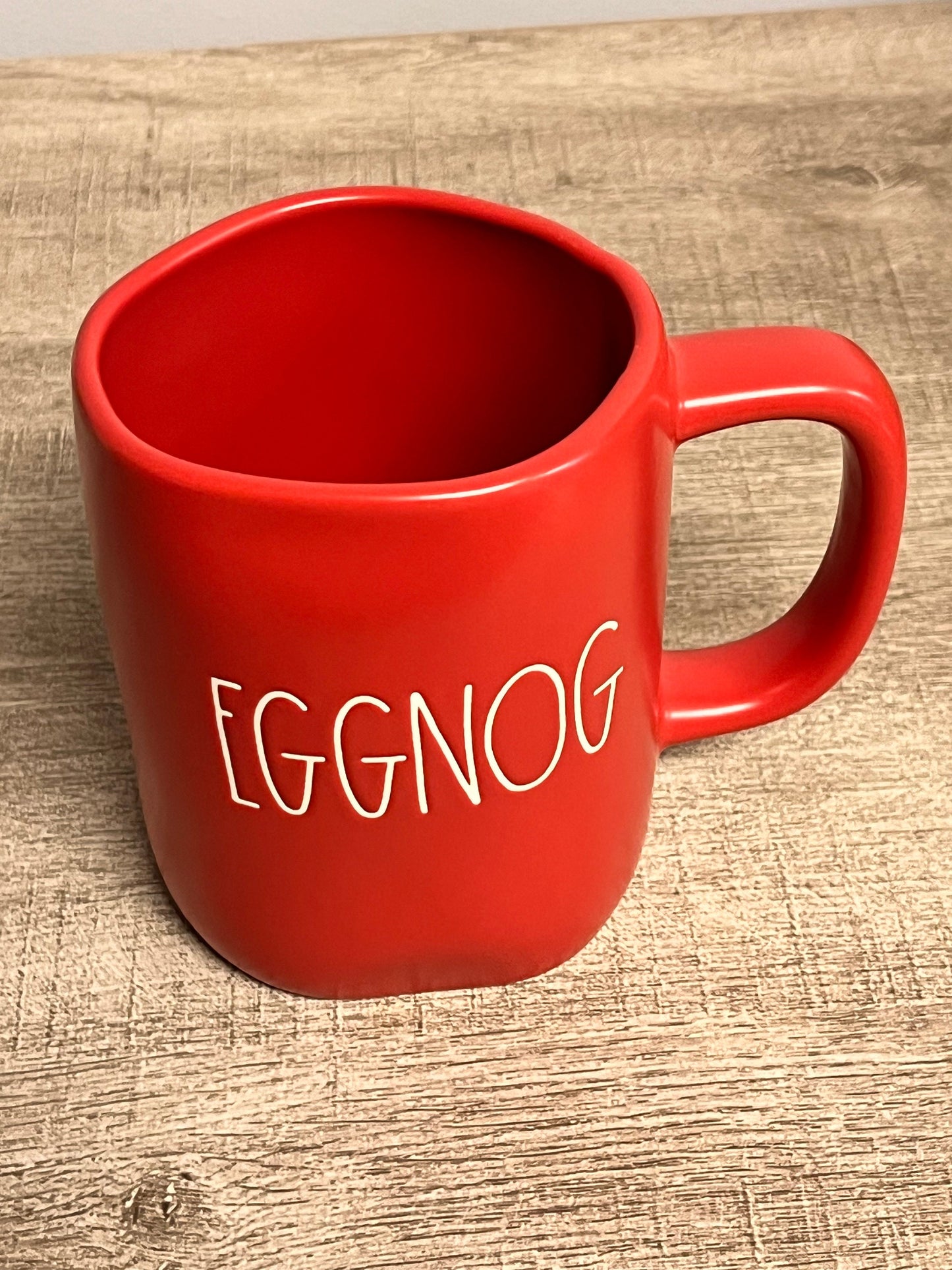 New Rae Dunn Red Eggnog Mug