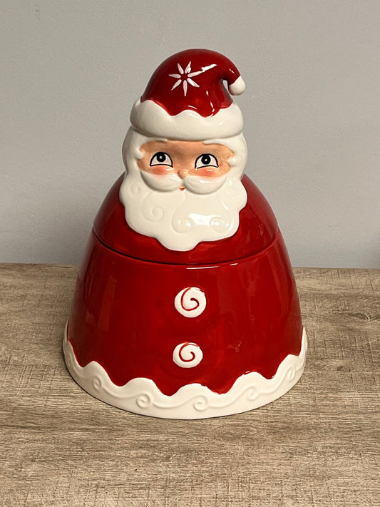 New Johanna Parker Santa Cookie Jar