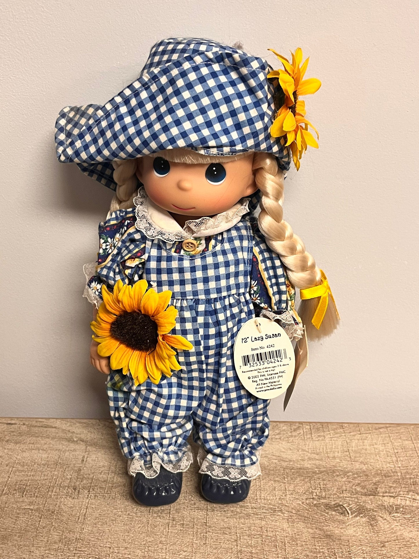 Precious Moments Doll 2002 12" Lazy Susan Item #1442 with Hang Tags