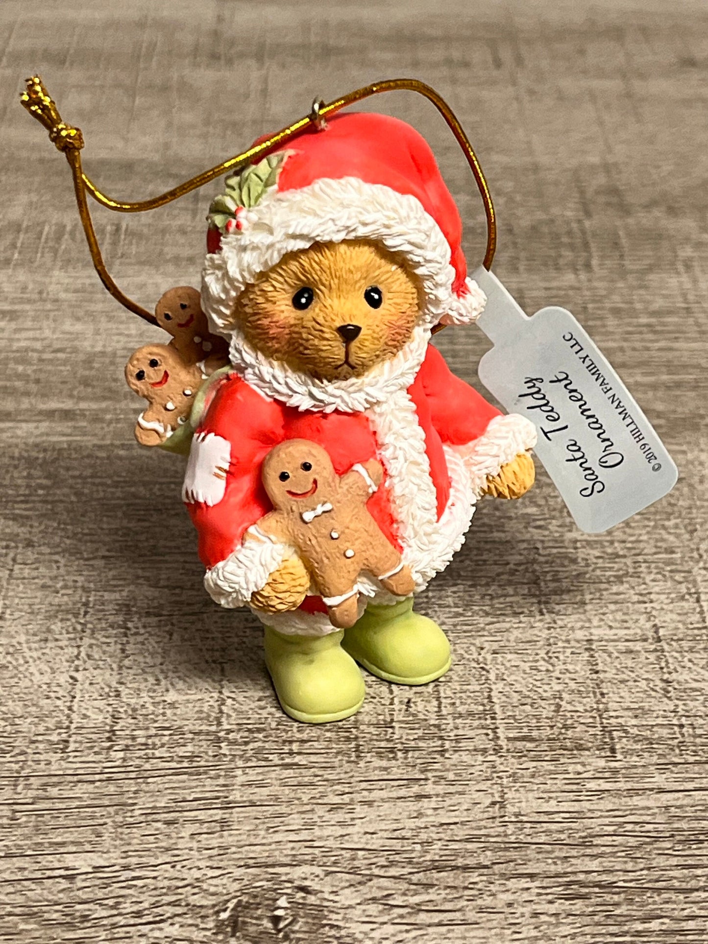 NIB Cherished Teddies by Roman Inc. 2019 Santa with Gingerbread Orn 133476