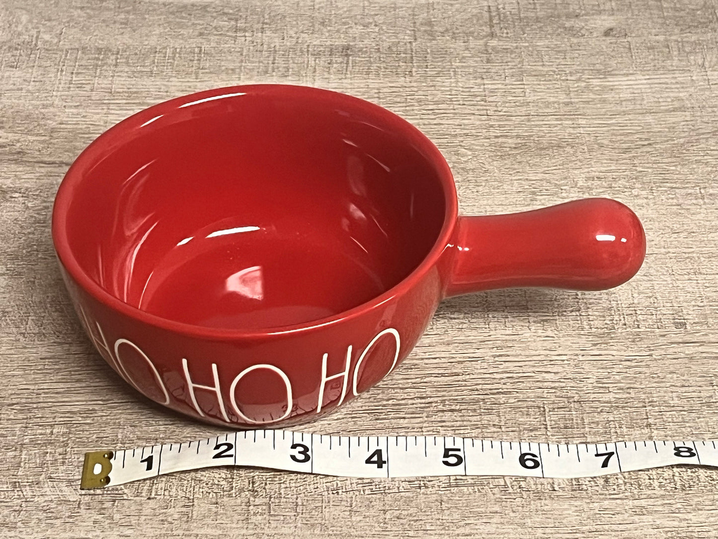 New Rae Dunn Christmas Santa Ho Ho Ho Bowl with Handle