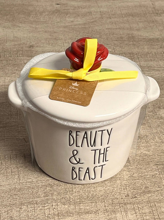 New Rae Dunn Disney Beauty and the Beast Container